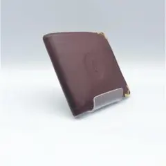 【Cartier（カルティエ）】二つ折り財布 マストライン ボルドー レザーのサムネイル