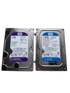 HDD WD製　2TB 1TB WD10EZEX WD20PURZ