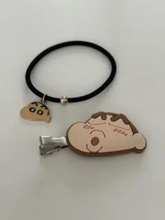 クレヨンしんちゃん　ヘアゴム　ヘアクリップ
