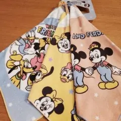 ディズニーキャラクターのループ付きタオル3枚セット
