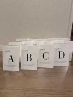 結婚式　席札(アルファベット)アクリル写真立て付き