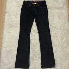 Y2K フレア デニム 刺繍 00s平成