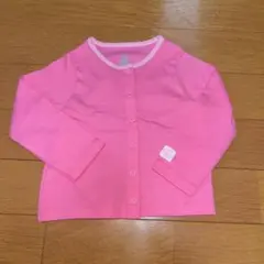 プチバトー　カーディガン　ピンク