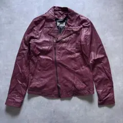 【美品】GIORGIO BRATO 本革 ダブル レザージャケット AP10