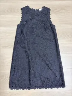 値下げ【超美品】kate spade ノースリーブ レースワンピース ネイビーM