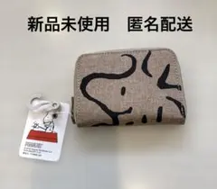 【新品未使用】スヌーピー　財布　コインケース　ウッドストック　ブラウン