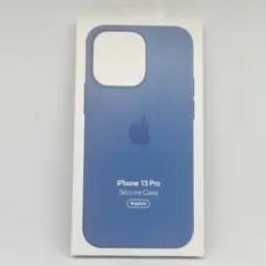 新品-純正互換品-iPhone13pro シリコンケース ブルージェイー