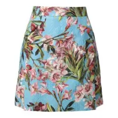 DOLCE & GABBANA 花柄スカート 42 ビジュー ジャガード