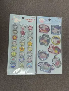 【正規品】シナモロールおはじきふうシール・ウォーターシールまとめうり