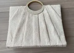 パーティーバッグ　フォーマルバッグ　クラッチバッグ　ベージュ　2way仕様