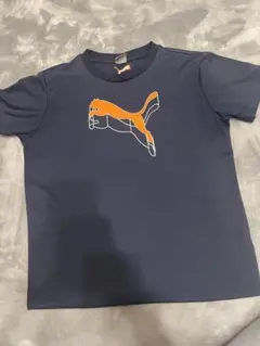 PUMA ネイビー ロゴ Tシャツ　160