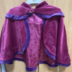 新品未使用　アナ雪 エルサ戴冠式 ケープ リトシー紫色しまむらサイズ90cm