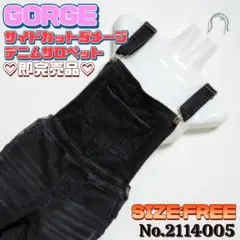 GORGE 　ゴージ　サイドカット　デニム　スキニー　サロペット　オーバーオールのサムネイル