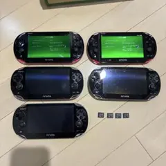 PS Vita 5台ジャンクセット メモリーカード付き