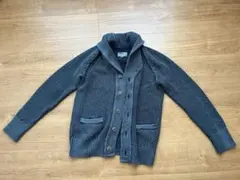 lllbean ダークグレー ボタン付きカーディガン