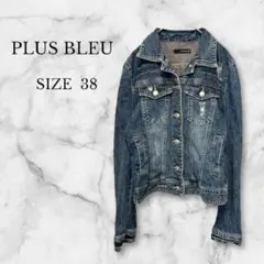 レディース デニムジャケット Gジャン ダメージ加工 アメカジ ストリート 春