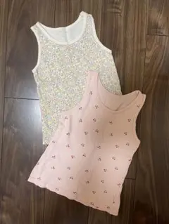 【美品】futafutaタンクトップ2枚セット 100センチ