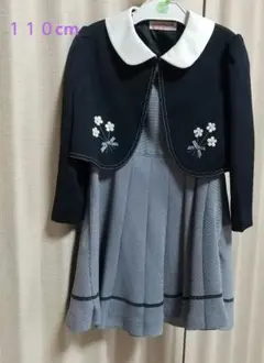 フォーマルドレスセット 110cm ネイビー女の子 卒園式入学式に