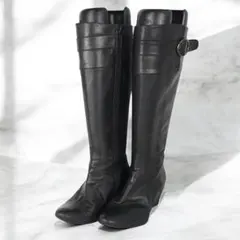 composition9 ウェッジジョッキブーツ　23 ブラック