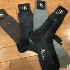 【新品未使用】Calvin Klein ソックス 25-26 4色セット　メンズ