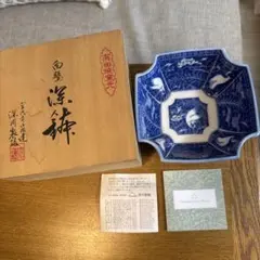 京焼 清水焼 六斎陶房 幸之介窯 染付 角皿 箱付 和食器 鉢 皿 - メルカリ
