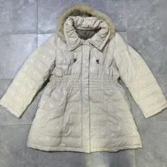 ダウンコート フォックスファー ベージュ 美シルエット レディース 冬