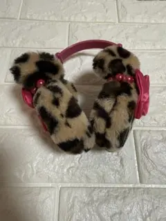 東京ディズニーミニーちゃんヒョウ柄ファー耳あて・イヤーマフ２点 東京ディズニーリゾート ヒョウ柄ファー耳あて・イヤーマフ