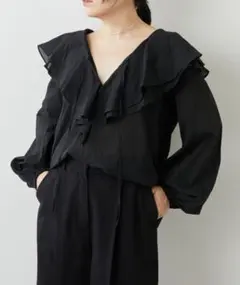 k*y様 ネックフリルブラウス