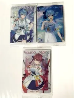 ホロライブ ウエハース カード 宝鐘マリン 星街すいせい トレカ