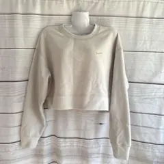 Nike クロップドスウェット　オフホワイト Lサイズ