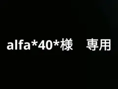 alfa*40*様　専用