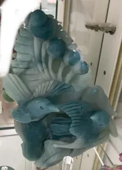 天然サファイア 鳥彫刻品 国内鑑別書付♪限定1品！ お買い得品 - メルカリ