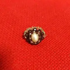 ハンドメイド パール&スワロフスキー&ビーズリング