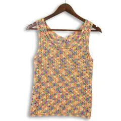 美品 y2k 00s archive ココルル パステルマルチ クロシェニットのサムネイル
