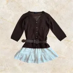 森ガール　グランジファッション　Y2K フェアリーグランジ　カーディガン　00s