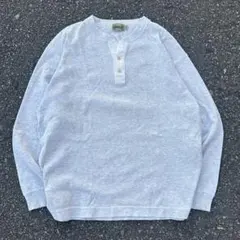 80s old uniqlo ヘンリーネック ロンt
