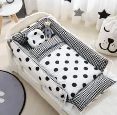 水玉模様 ベビーベッド