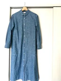 MUJI シャツワンピース 長袖 S 古着のサムネイル