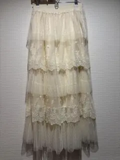 ‎*‎様 フレアレーススカート ビンテージ
