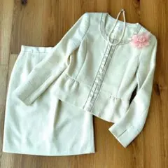 東京スタイル スタイルコム ノーカラー ペプラム ジャケット スカート スーツ