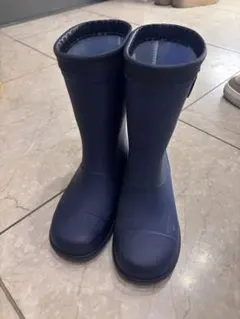 キッズ用ネイビー長靴　ムーンスター19
