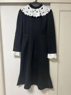 セルフォード　レース衿マーメイドワンピース