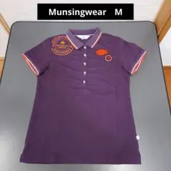 Munsingwear　半袖ポロシャツ　レディースM パープルのサムネイル