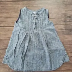 babyGap デニム風ノースリーブワンピース 90cm