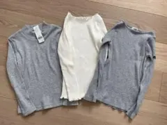 新品&used グローバルワーク&b.room カットソー　3枚セット