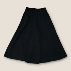 DRESKIP ドレスキップ ウエストゴム ストレッチ ワイドパンツ ブラックM