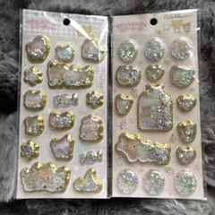 リラックマ　キラッとぷくぷくエアーシール　エアシール　シャカシャカシール