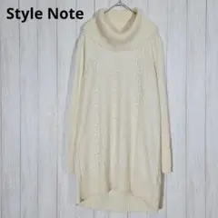 スタイルノート ニットワンピース アンゴラ羊毛 レース チュニック Mサイズ