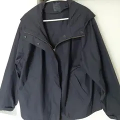 美品無印ネイビー フード付き ジャケット Lサイズ
