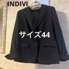 美品　大きいサイズ44 INDIVI インディヴィ　背抜きジャケット　日本製のサムネイル
